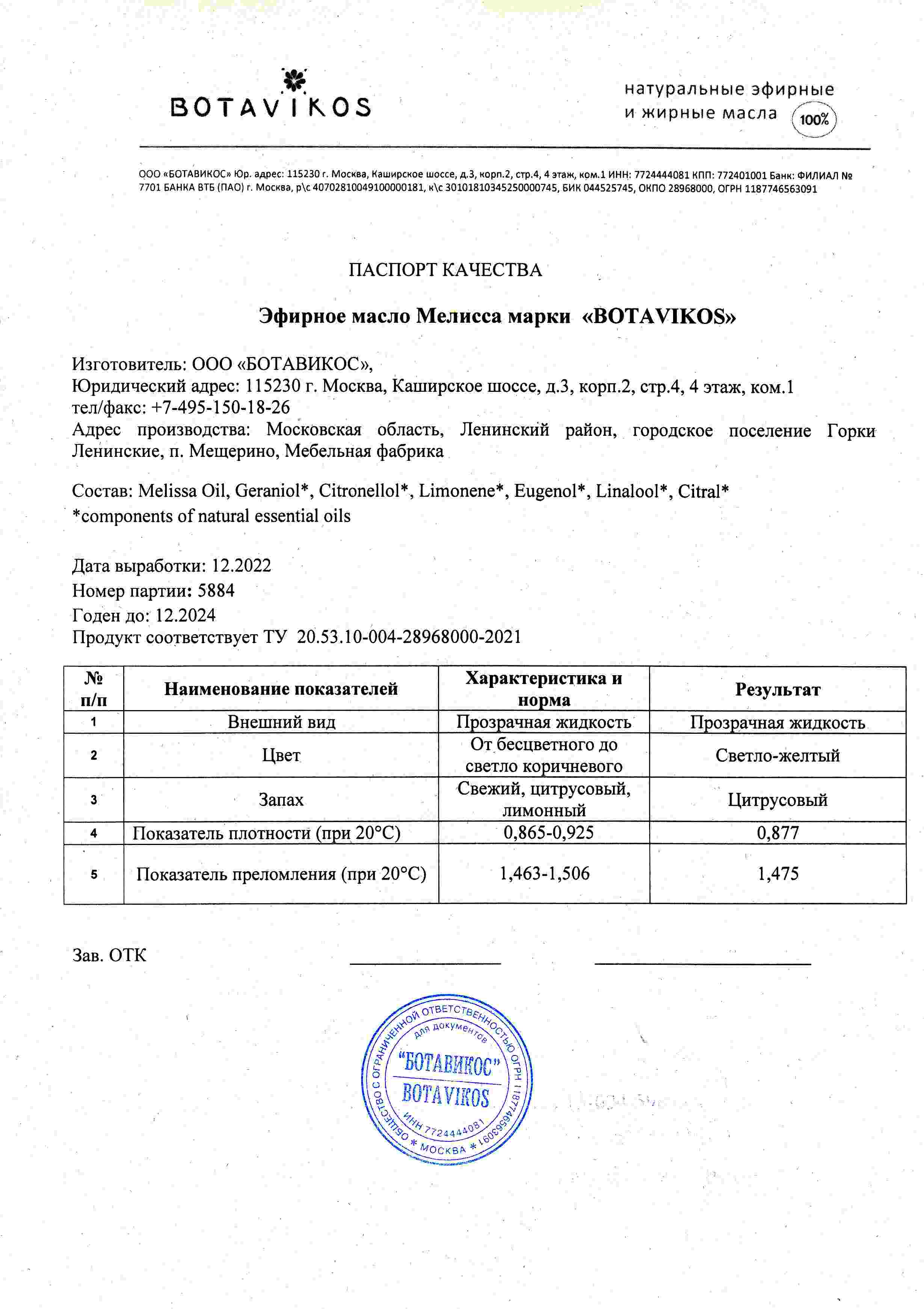 Паспорт №122022